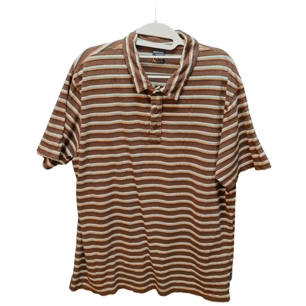 Nautica Jeans Company Mens Polo Multi-Color Size XL 100% Cotton Short Sleeve